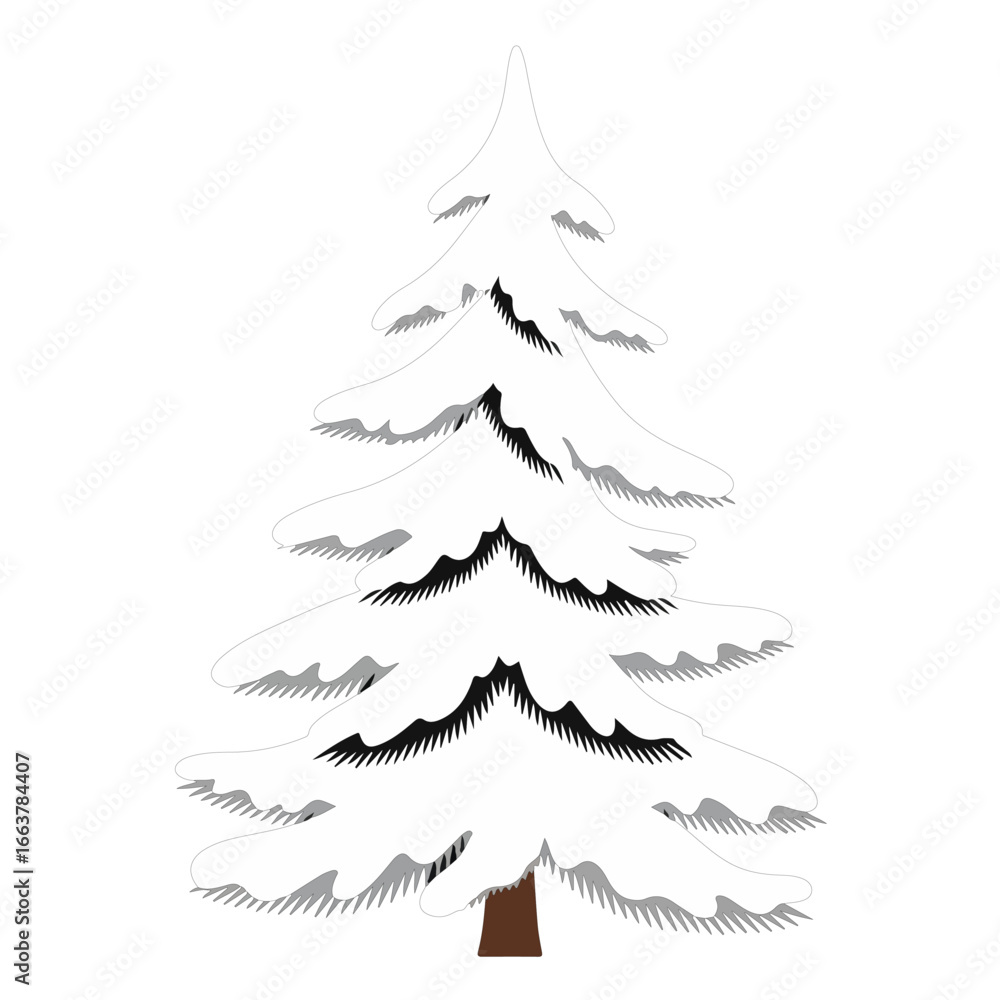 Obraz premium Christmas Festival Icon Set – Santa, Tree, Snowflakes & Holiday Vector Illustrations