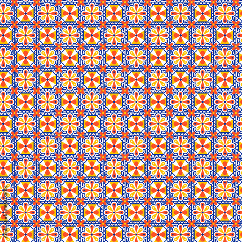 Authentic Syrian cultural pattern with mosaic-style details and ornamental geometry, great for digital prints, wallpapers, packaging, and folk art projects.