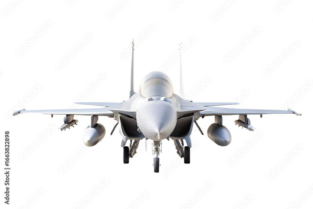 Fototapeta premium F 15 Fighter jet plane isolated on a transparent background.PNG