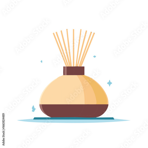 Essential Oil Reed Diffuser, Aromatherapy in Bottle with Wooden Sticks, Fragrance