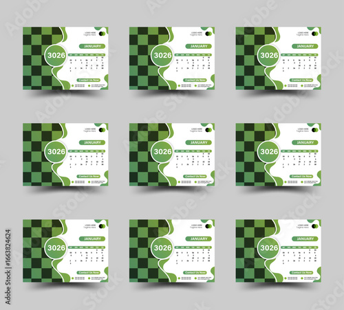 Modern Desk Calendar Design and corporate desk calendar design