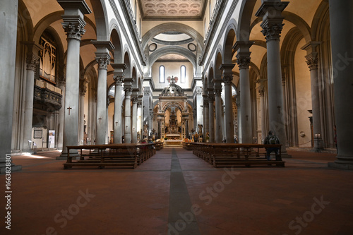 Interior Of The Santo Spirito Church In Florence Italy