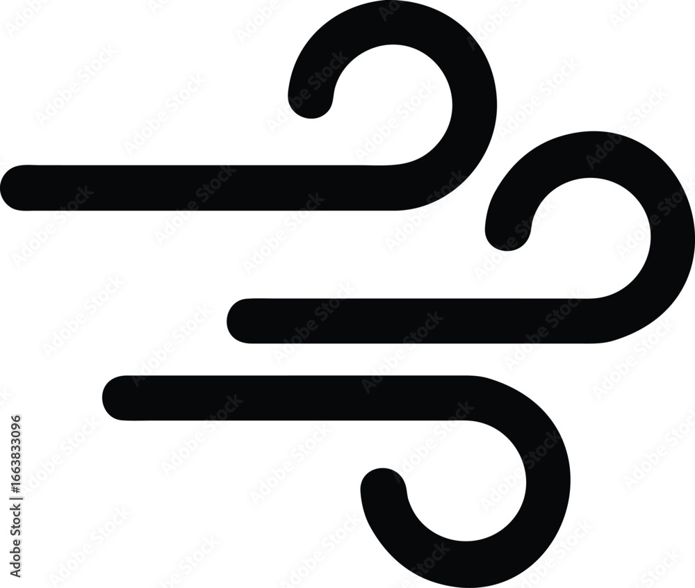 Blowing Wind Flat Icon Minimalist Weather Breeze Symbol for Apps, Websites, UI UX, Forecast, Air Flow, Storm Design Blowing Wind Flat Icon Minimalist Weather Breeze Symbol for Apps, Websites, UI UX, Forecast, Air Flow, Storm Design