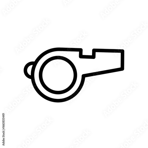 Vector Icon of a Sports Whistle  