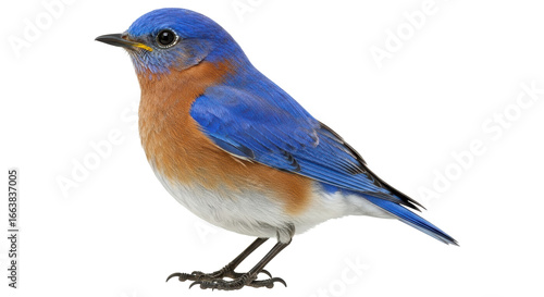 Fototapeta Naklejka Na Ścianę i Meble -  Isolated Eastern Bluebird Perched