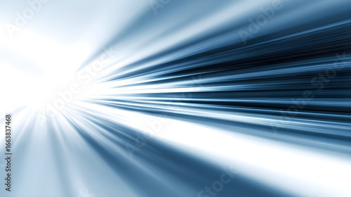 Abstract streaks of light accelerate towards a bright, luminous future.