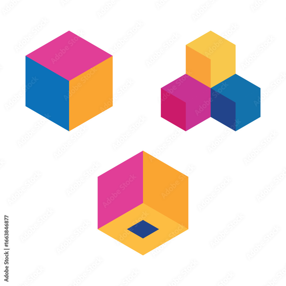 Obraz premium Minimalist Geometric Pattern in Modern Style