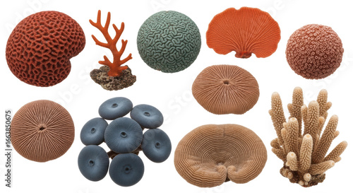 Fototapeta Naklejka Na Ścianę i Meble -  Isolated Assortment of Coral
