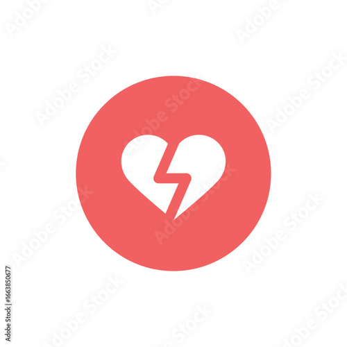 Broken Heart Icon: A stark visual representation of heartbreak.