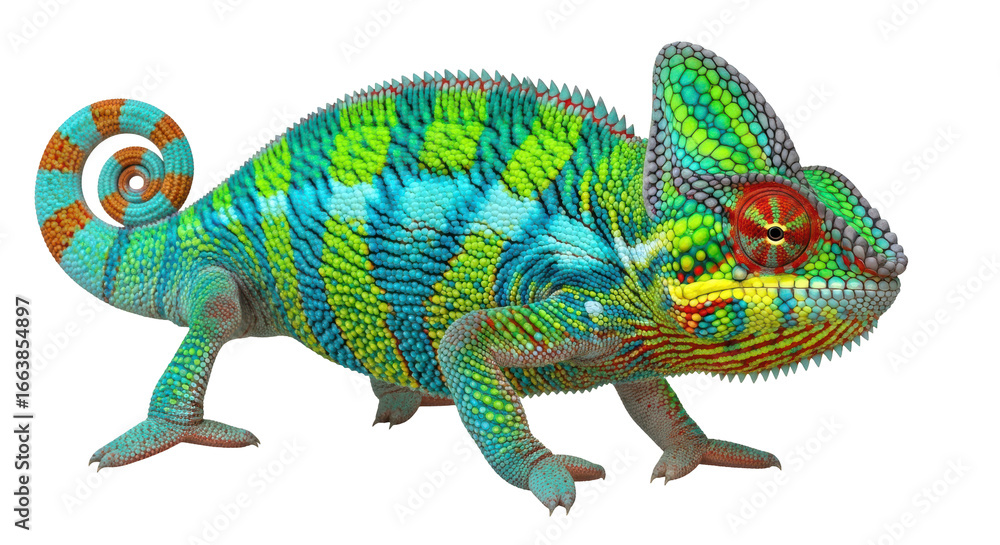 Obraz premium Isolated chameleon
