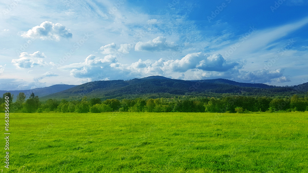 Majestic mountain landscape view natural travel background Majestic mountain landscape view natural travel background