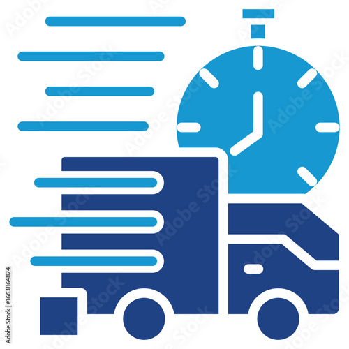 Express Courier glyph color icon