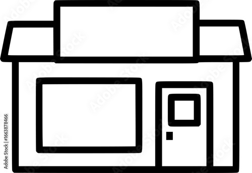 storefront shop icon vector illustration