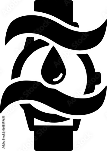 Waterproof Watch Icon Vector Illustration
