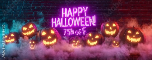 Glowing pumpkin Halloween sale!