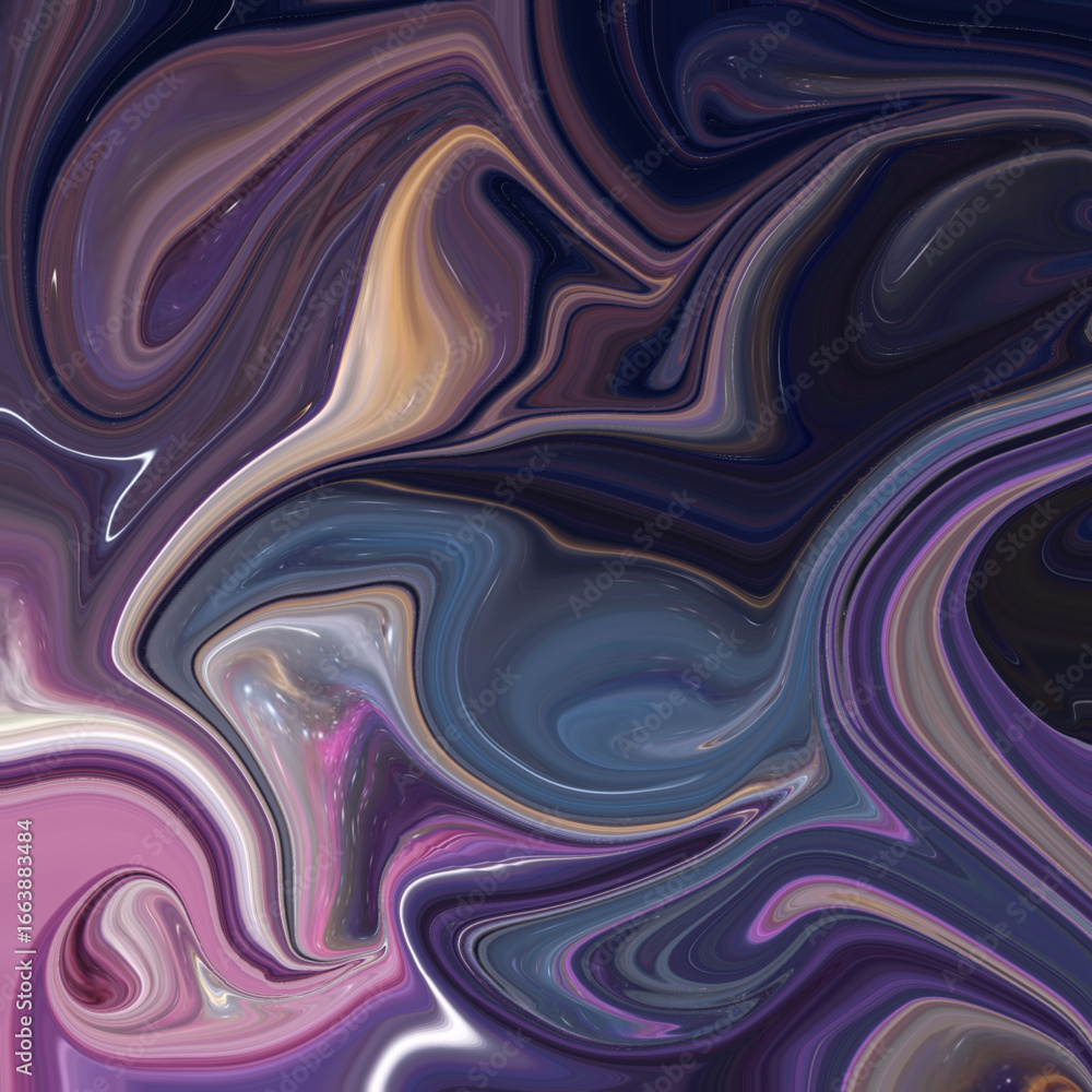 Cosmic fluid swirl in violet, pink, and blue with dreamy flow. Hypnotic liquid texture Cosmic fluid swirl in violet, pink, and blue with dreamy flow. Hypnotic liquid texture