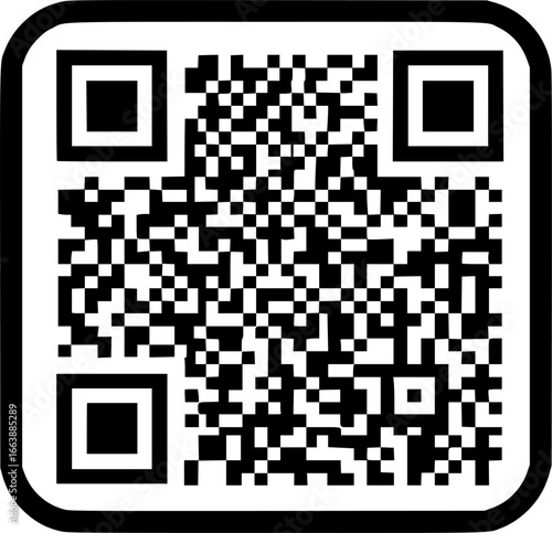 qr code square icon vector illustration
