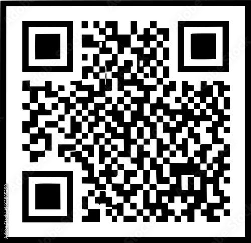 qr code square icon vector illustration