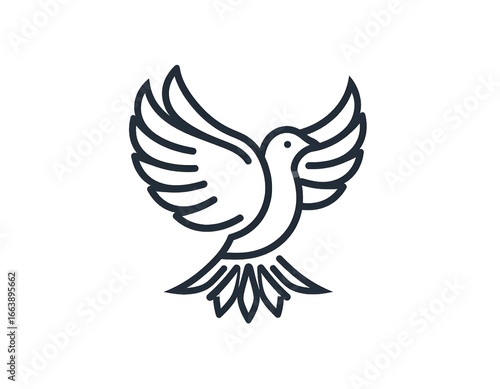 dove of peace-bird icon