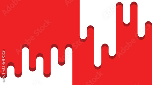 red paint and drops of blood, dripping paint on the wall, thick paint
