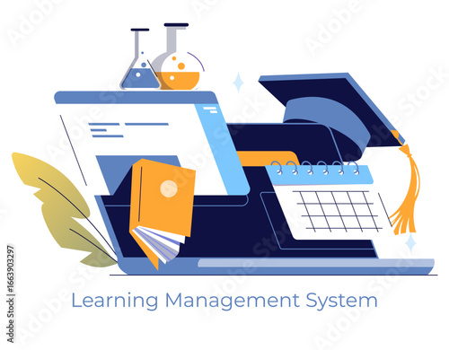 Learning Management System with E-Learning Tools