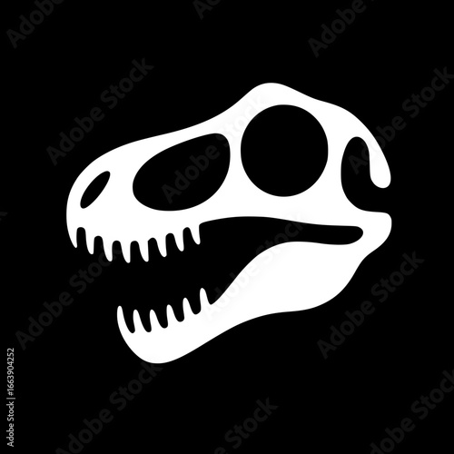 Dino symbol silhouette vector design