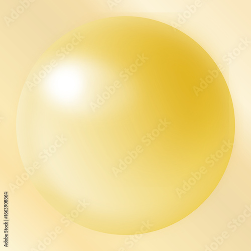 abstract yellow golden sphere