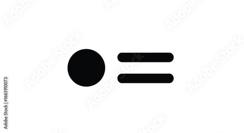 Minimalist Balance Concept Depicting Equality or Equilibrium Symbolizing Harmony and Justice