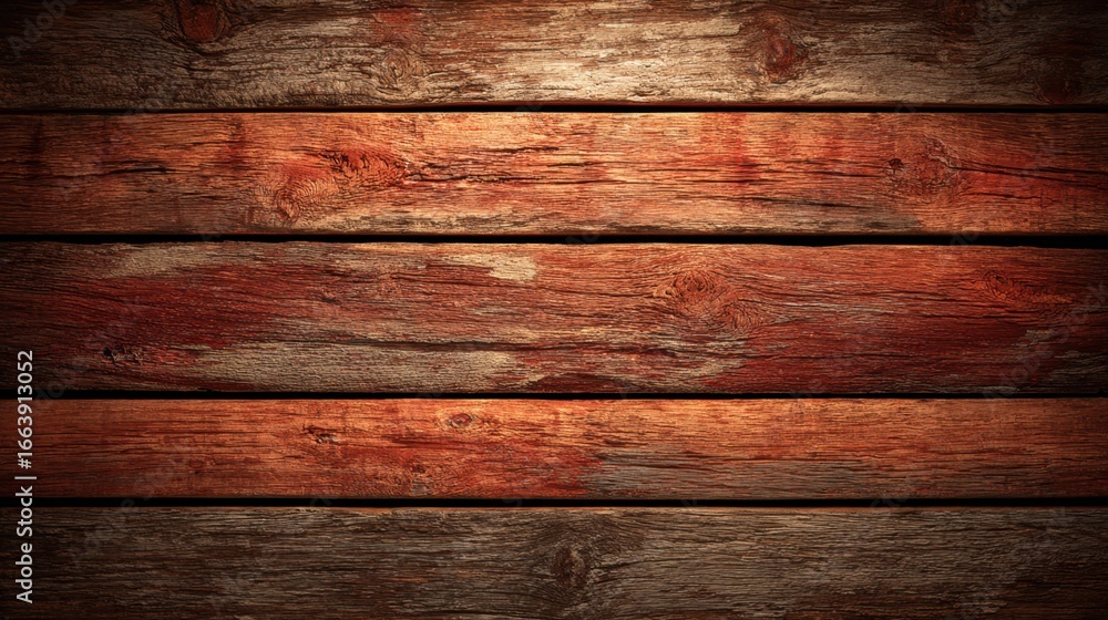 Fototapeta premium Rustic wooden texture background with natural wood grain patterns and warm rich tones for creative design projects and backgrounds