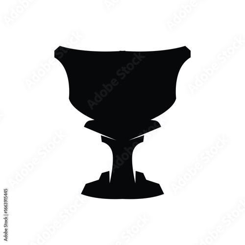 Championship Cup Trophy Logo Illustration Award Winner Template Design