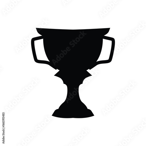 Championship Cup Trophy Logo Illustration Award Winner Template Design