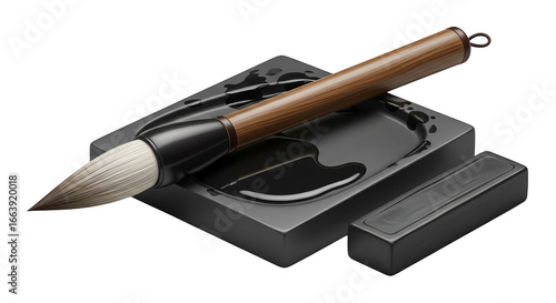 Wallpaper Mural Chinese Ink Brush Inkstone And Ink Stick Torontodigital.ca