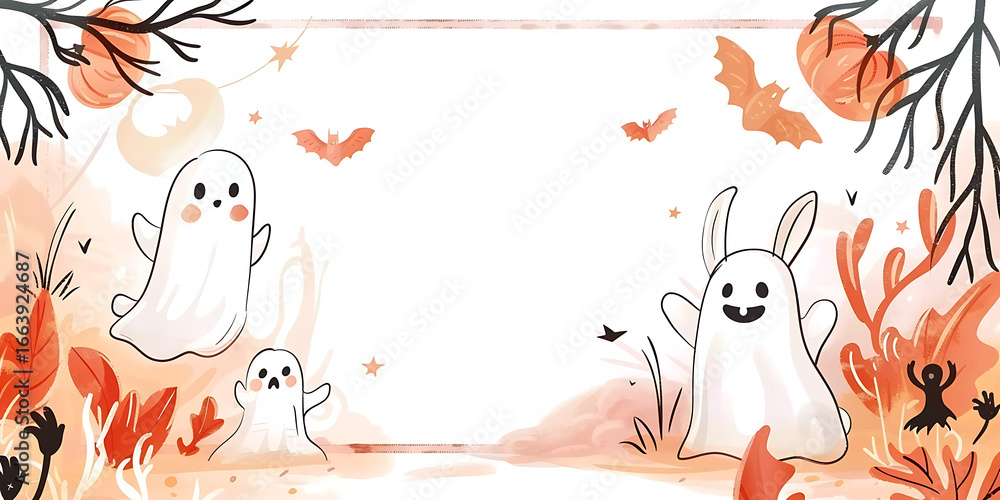 Obraz premium Autumn Ghosts and Rabbits