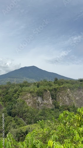 mountain landscape with clouds