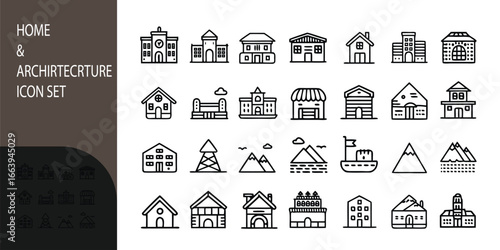 Home and Architecture Icon Set