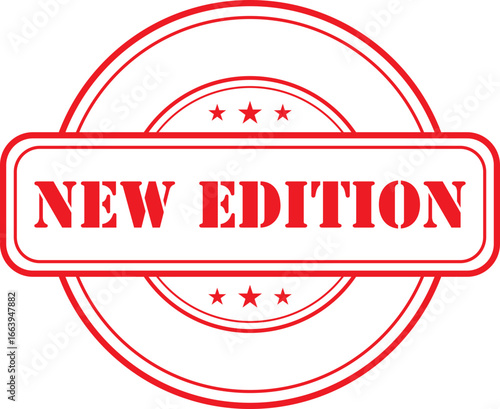 new edition Rubber Stamp Vector Template	