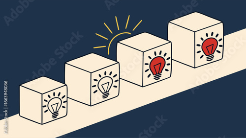 Step-by-step progress towards a bright idea and innovation