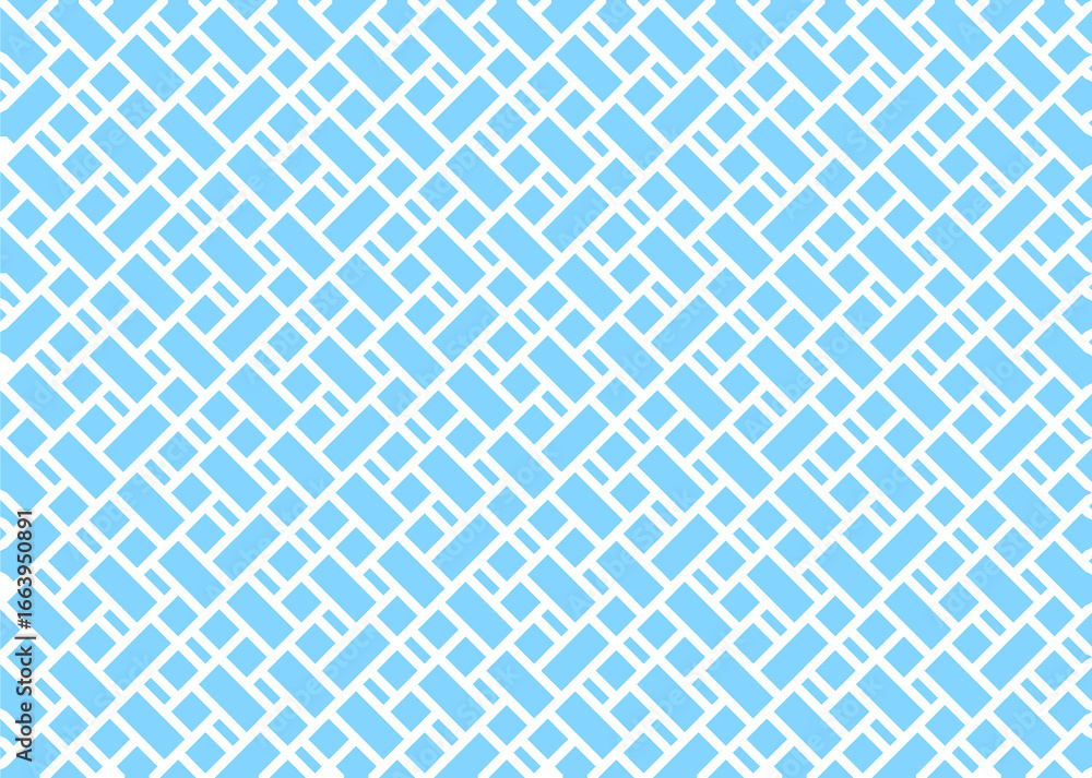 Fototapeta premium 幾何学的なタイル模様 背景 2色