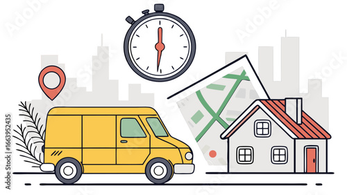 Fast Delivery Service Efficient Logistics, Timely Transportation, and Swift Package Handling