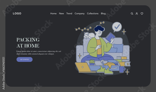 Packing at Home with Comfort and Relaxation