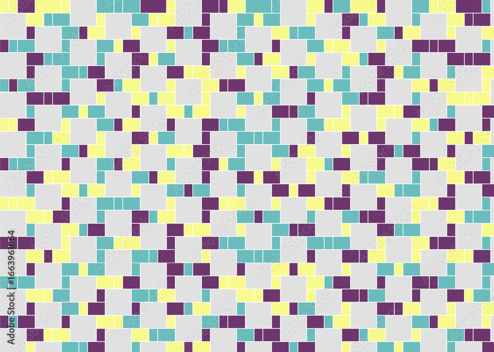 Fototapeta premium 幾何学的なタイル模様 背景