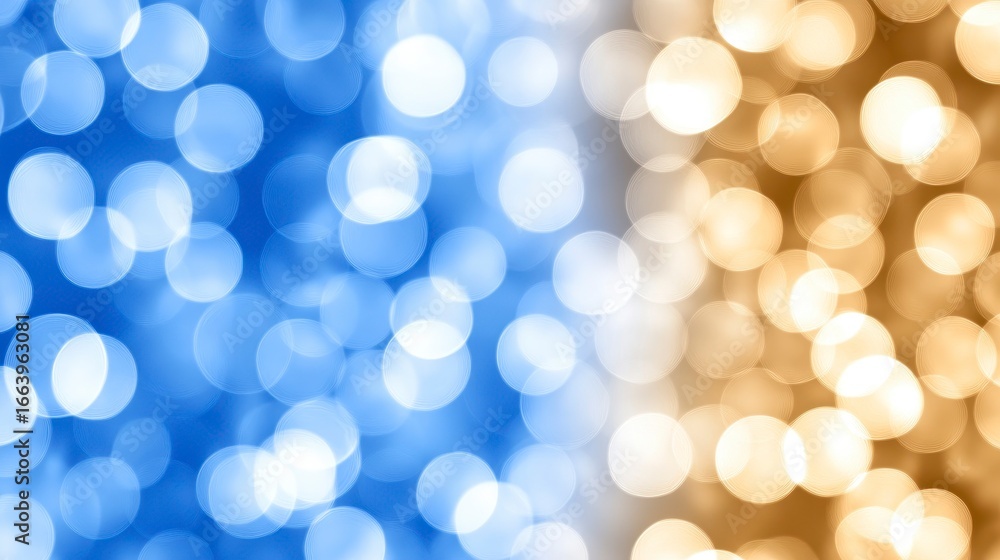 Fototapeta premium Artistic Blue and Gold Bokeh Background for Creative Projects
