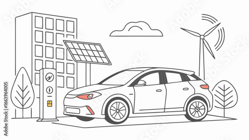 Sustainable Mobility Electric Vehicle with Solar and Wind Energy Integration
