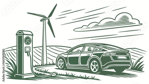 Sustainable Electric Car Charging A Vision of Future Transportation with Wind Power