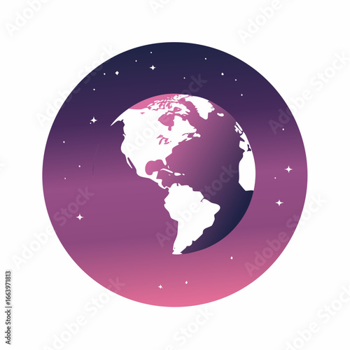 Moon in sky at night background asset game 2d futuristic generative ai
1