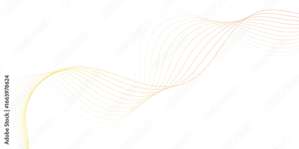 Fototapeta premium Abstract Flowing Lines in Gradient colorful Tones, Minimalist Design creating a smooth and elegant design.