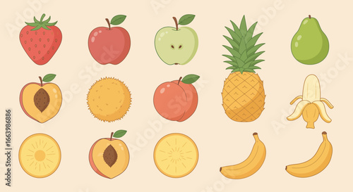 A Colorful Assortment of Fresh Fruits for Healthy Eating
