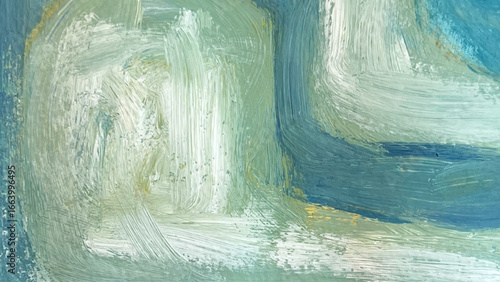 Hand-drawn abstract paintings, geometric backgrounds, analog illustrations with brushstrokes, brush texture expression on paper, banner