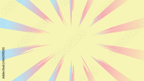 yellow abstract background with exploding lines 