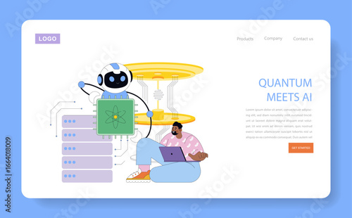Quantum AI Collaboration with Robot and Programmer